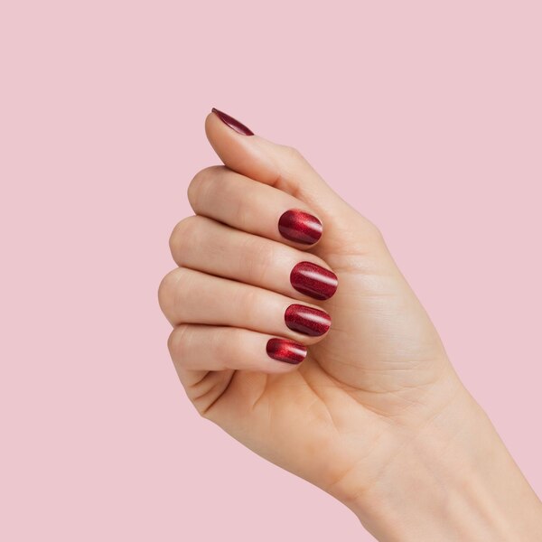 Dashing Diva Glaze Gel Art Studio False Nails, Ruby Red Apple