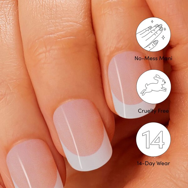 Dashing Diva Glaze Gel Strip Palette, Pearly Whites