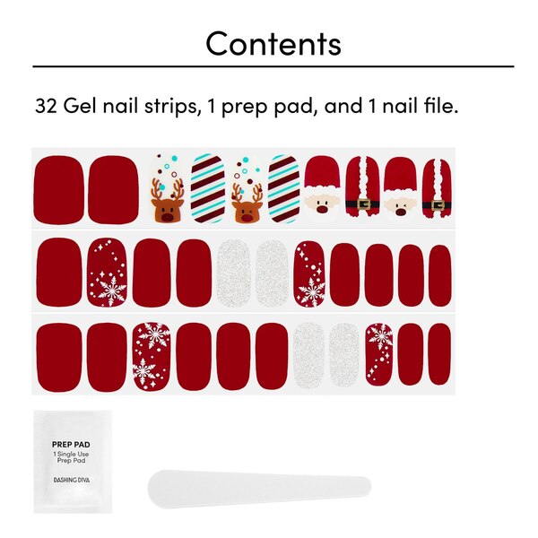 Dashing Diva Gloss Gel Strip Palette, Holiday 2024 Collection