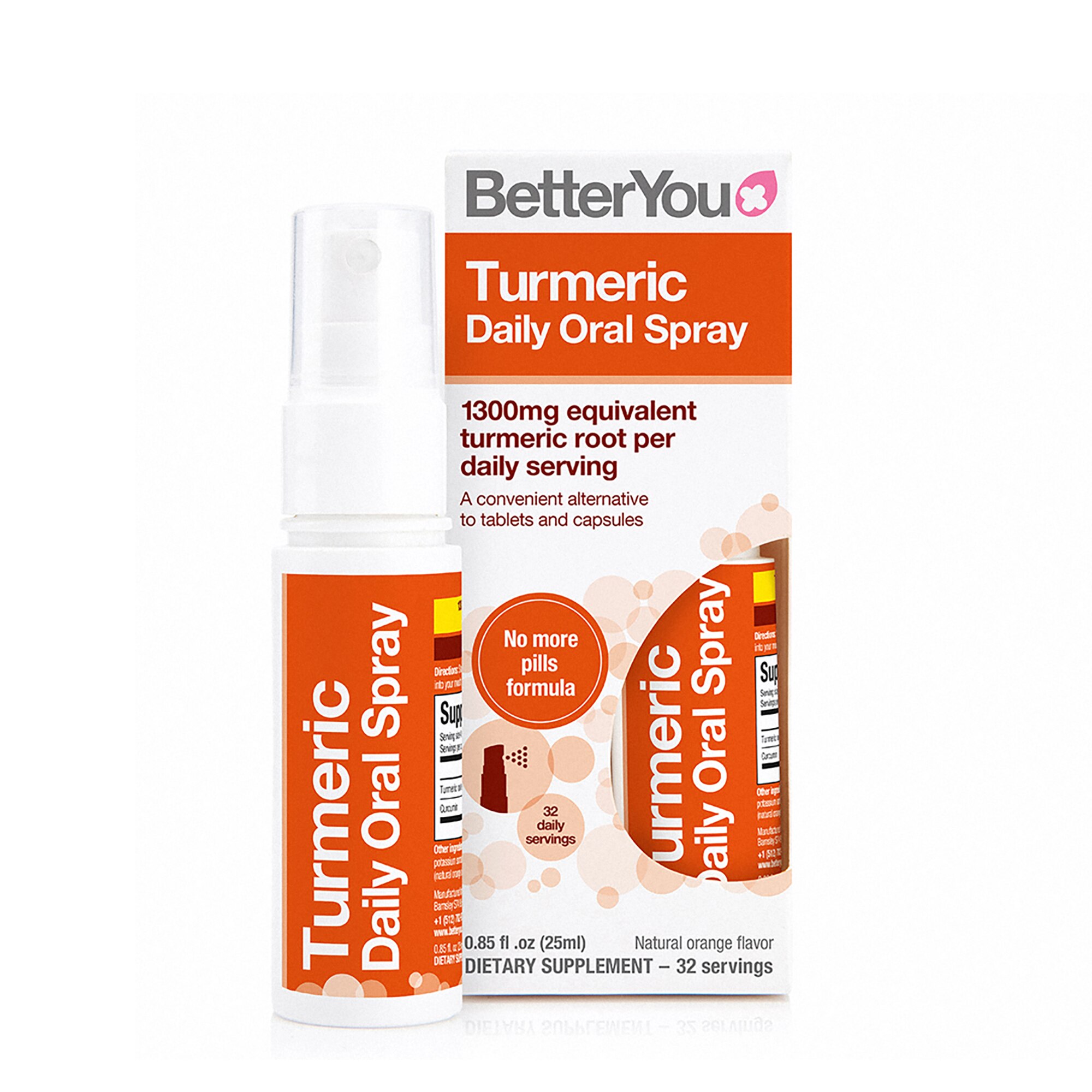 BetterYou Turmeric Oral Spray, 0.85 OZ