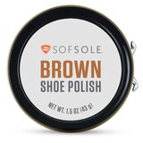 Sof Sole Shoe Polish, Brown, 1.5 oz, thumbnail image