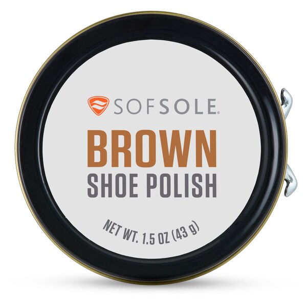 Sof Sole Shoe Polish, Brown, 1.5 oz