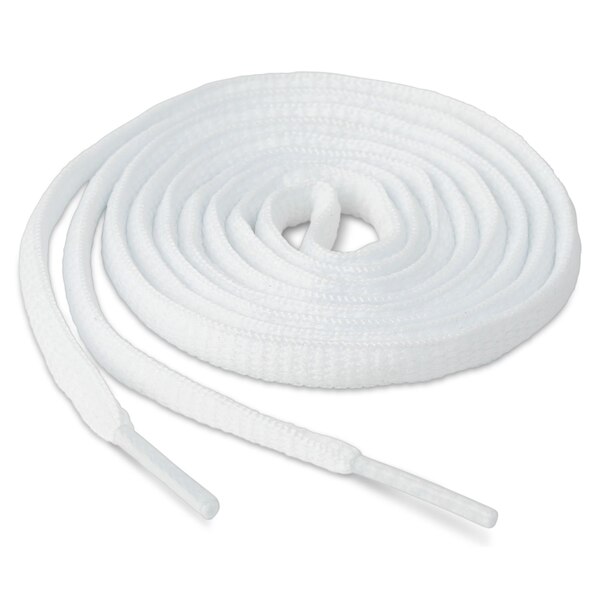 Sof Sole D-Ring Oval Dress Laces, White 45 in