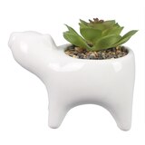Young's Ceramic Dog Shape Planter, thumbnail image