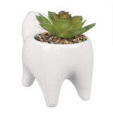 Young's Ceramic Dog Shape Planter, thumbnail image