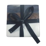 Young's Wood Marble Coaster, 4 ct, thumbnail image 2 of 2