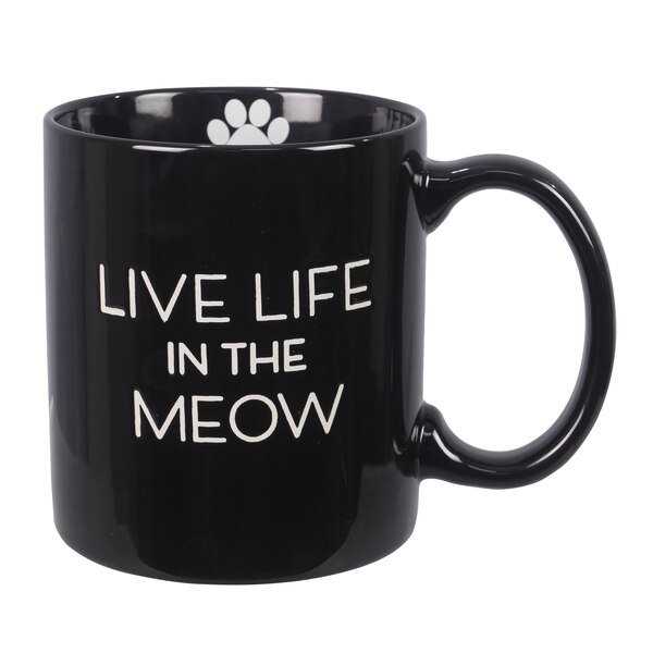 Young's Cat "Live Life In The Meow" Mug, 22 oz