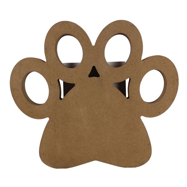Young's Frame Paw Shape Wooden Finish