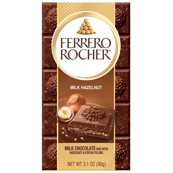 Ferrero Rocher, Milk Hazelnut Bar, 3.1 oz
