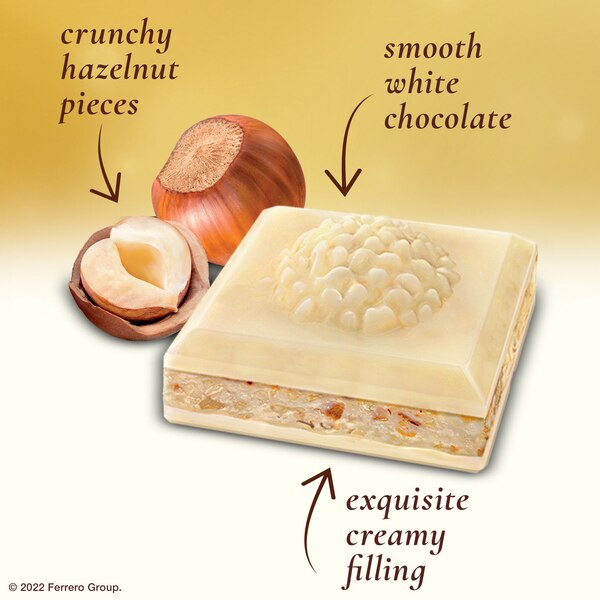 Ferrero Rocher, White Hazelnut Bar, 3.1 oz