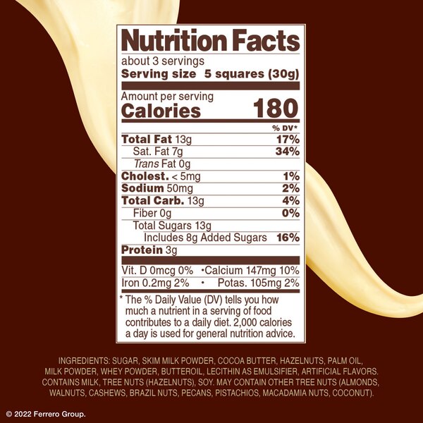 Ferrero Rocher, White Hazelnut Bar, 3.1 oz