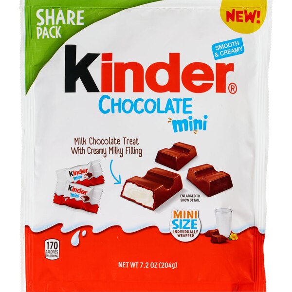 Kinder, Chocolate Minis, Share Size, 7.2 oz