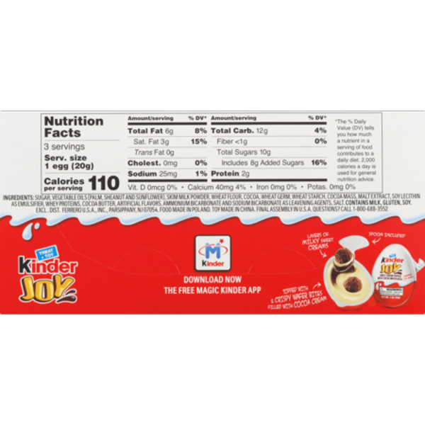 Ferrero Kinder Joy Eggs, 3 ct