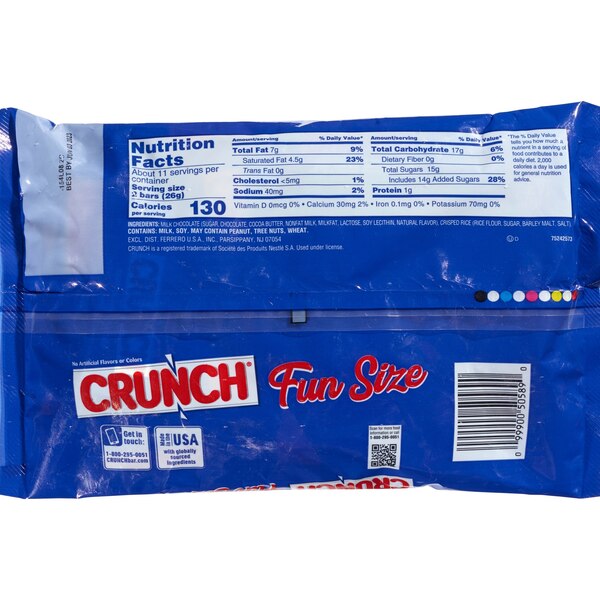 Crunch, Fun Size Bars, 10 oz