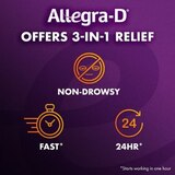 Allegra-D Pseudoephedrine 24-Hour Non-Drowsy Allergy & Congestion Relief Tablets, thumbnail image 4 of 7