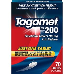 Tagamet HB 200 Mg Acid Reducer And Heartburn Relief Tablets 70 Ct , CVS