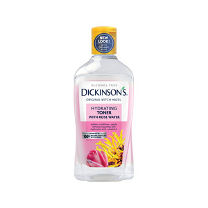 Dickinson's Enhanced Witch Hazel Hydrating Toner with Rosewater, Alcohol Free, 98% Natural Formula, 16 OZ