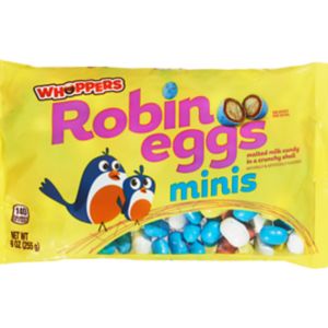 Whoppers Robin Eggs Minis Malted Milk Balls, Easter Candy, 9 oz