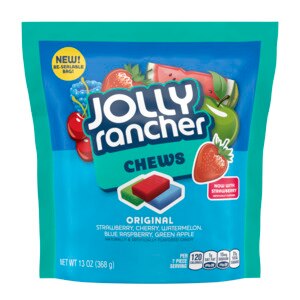 Jolly Rancher - Caramelos masticables en sabores frutales surtidos, 13 oz
