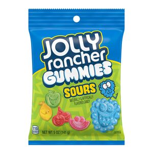 Jolly Rancher Gummies Candy, Sour Fruit Flavors, 5 OZ