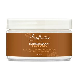 SheaMoisture Toner Pads Even & Radiant Daily Exfoliating for Uneven Skin Tone, 30 CT