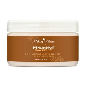SheaMoisture Even & Radiant Raw Honey 3-in-1 Cleansing Balm For Uneven Skin Tone and Dark Spots, 3.2 OZ