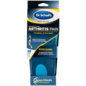 Dr. Scholl's - Plantillas para el alivio del dolor por artritis, para hombre, talla 8 a 12, 1 par