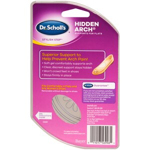 scholl adjustable gel arch supports