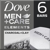 Dove Men+Care More Moisturizing Than Bar Soap Charcoal + Clay Body and Face Bar, thumbnail image 1 of 5