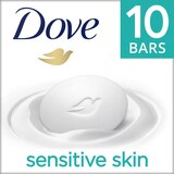 Dove Sensitive Skin Moisturizing Beauty Bar for Softer Skin, Fragrance-Free, Hypoallergenic, 3.17 OZ, thumbnail image 3 of 6