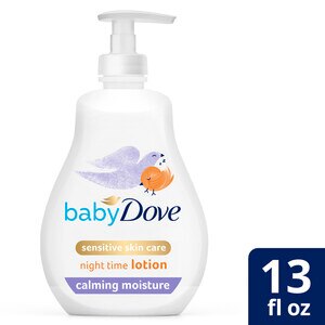 Dove Sensitive Skin Care Hypoallergenic and Dermatologist-Tested Calming Moisture Baby Lotion For Soothing Scent, 13 oz