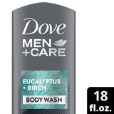 Dove Men+Care Blue Eucalyptus and Birch Men's Dry Skin Body Wash with Micromoisture, 18 OZ, thumbnail image 5 of 5