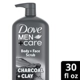 Dove Men+Care Body Wash, Purifying Charcoal + Clay, 30 OZ, thumbnail image 2 of 6