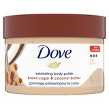 Dove Exfoliating Body Polish, Brown Sugar & Coconut Butter, 10.5 oz, thumbnail image 1 of 7