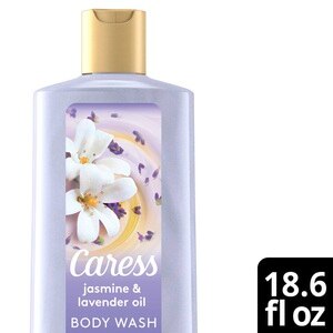 Caress Body Wash Jasmine & Lavender Oil, 18.6 OZ