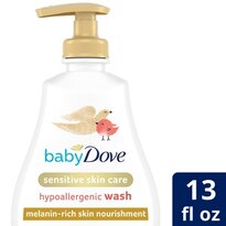 Baby Dove Sensitive Skin Body Wash, 13 FL OZ