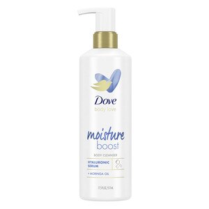 Dove Body Love Moisture Boost Cleanser with Hyaluronic Acid & Moringa Oil For Dry Skin, 17.5 OZ