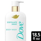 Dove Body Wash, Exfoliate Away, 18.5 OZ, thumbnail image 2 of 3