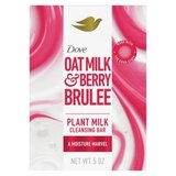 Dove Plant-Based Beauty Bar Soap, Moisture Marvel, Oat Milk & Berry Brulee, 5 OZ, thumbnail image 1 of 5