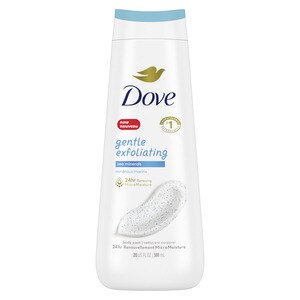 Dove Skin Nourishing Gentle Exfoliating Body Wash With Sea Minerals to Instantly Reveal Visibly Smoother Skin, 22 OZ