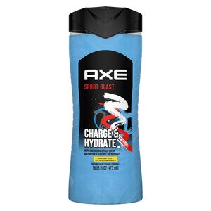 AXE Sport Blast 2 in 1 Body Wash and Shampoo for Men, 16 OZ