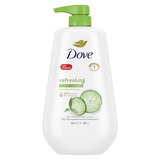 Dove Refreshing Cucumber and Green Tea Body Wash Pump, 30.6 OZ, thumbnail image 1 of 8
