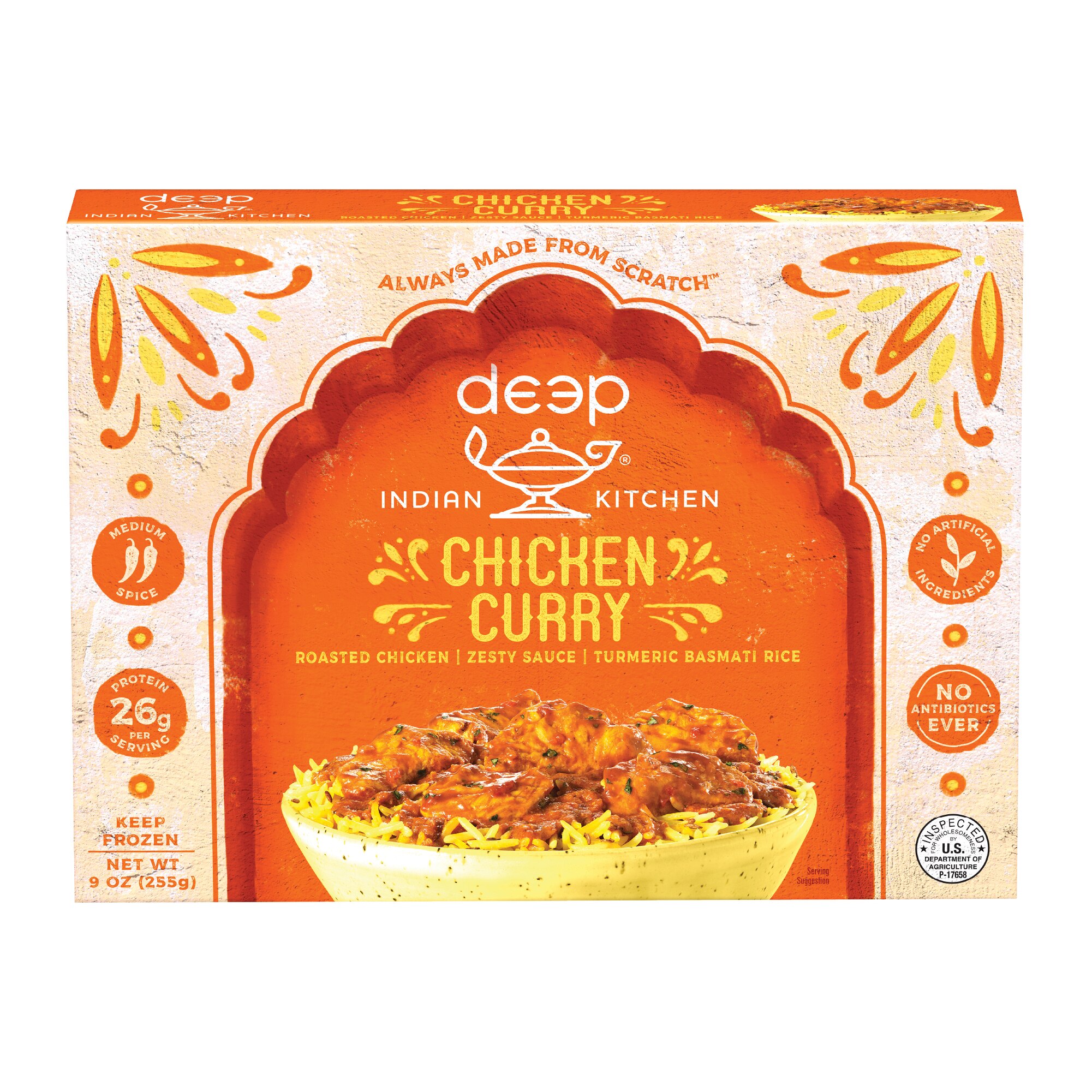 Deep Indian Brands Deep Indian Kitchen, Chicken Curry, Frozen Entree, 9 Oz , CVS