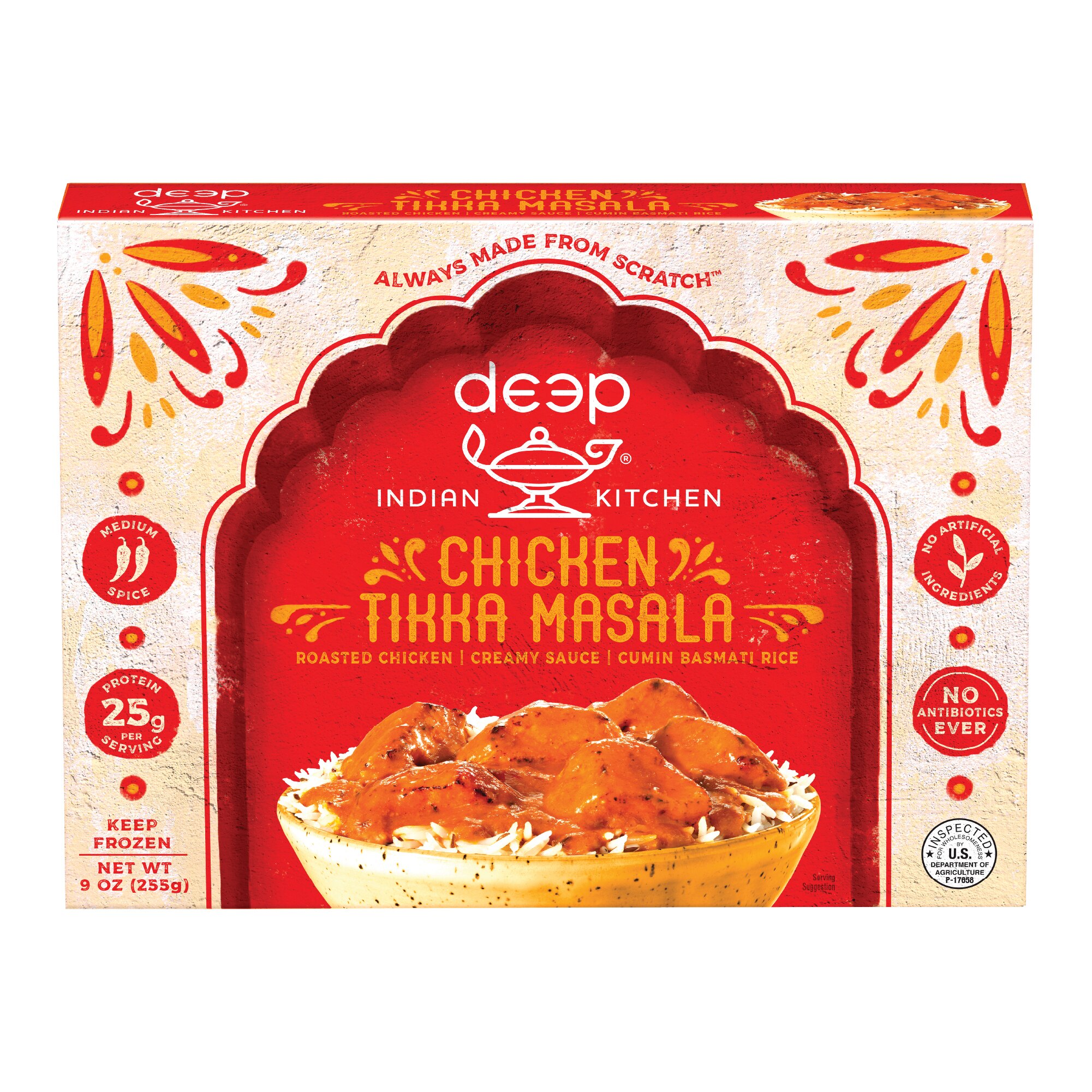 Deep Indian Brands Deep Indian Kitchen, Chicken Tikka Masala, Frozen Entree, 9 Oz , CVS