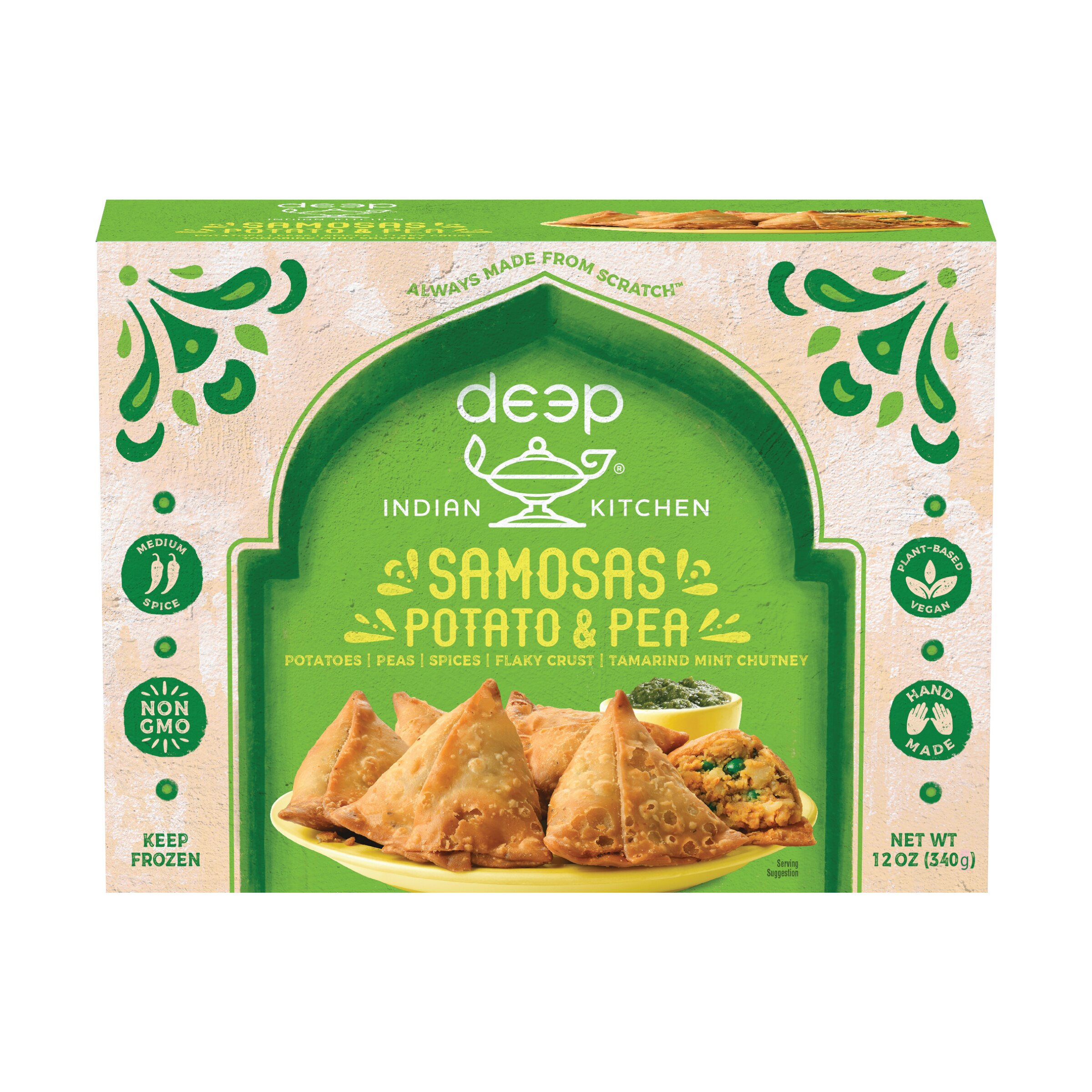 Deep Indian Brands Deep Indian Kitchen, Potato & Pea Samosa, 12 Oz , CVS