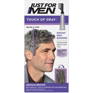 Just For Men Touch of Gray Hair Color with Comb Applicator, Great for a Salt and Pepper Look