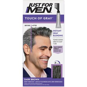 Just For Men Touch Of Gray Instant Gray Blending Hair Color, Dark Brown - 1.4 Oz , CVS