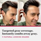 Just For Men Easy Comb-In Color Targeted Gray Coverage Hair Color, Real Black, thumbnail image 3 of 6