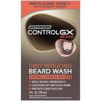 Just For Men Control GX - Gel de limpieza para barba, reductor de canas, 4 oz líq.