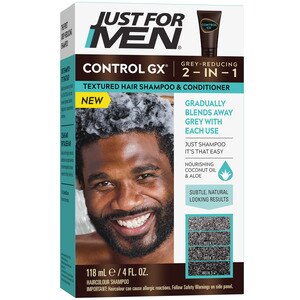 Just For Men Control GX Textured Hair Shampoo & Conditioner, 4 Oz , CVS